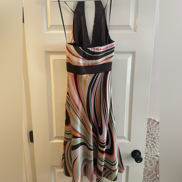 Laundry by Shelli Segal Silk Halter Midi Dress - Picture 4 of 6